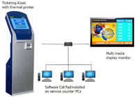 Σύστημα διαχείρισης ουράς τράπεζας LCD οθόνη αφής 17 ιντσών Διανομέας εισιτηρίων ουράς με λογισμικό